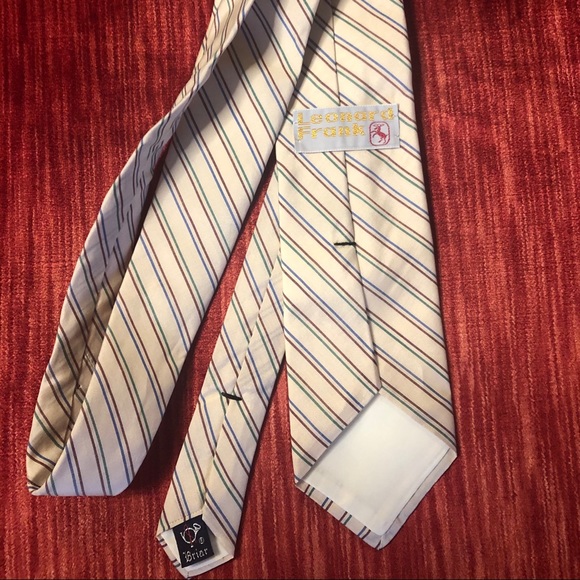 ✨Vintage-like new- Leonard Frank Striped Neck Tie✨ - Picture 5 of 6